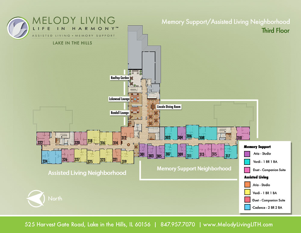 Community Maps Melody Living Luxury Assisted Living Facility